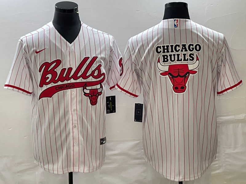 2023 Men Chicago Bulls Blank white Nike 2023 NBA Jerseys->chicago bulls->NBA Jersey